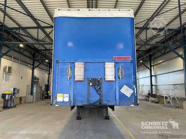 Open semitrailer with tarp Berger Curtainsider Mega