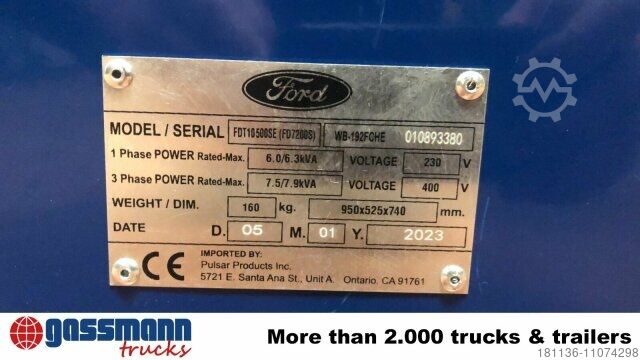 Sonstige Ford Diesel Generator FDT10500SE, 3x Vorhanden!