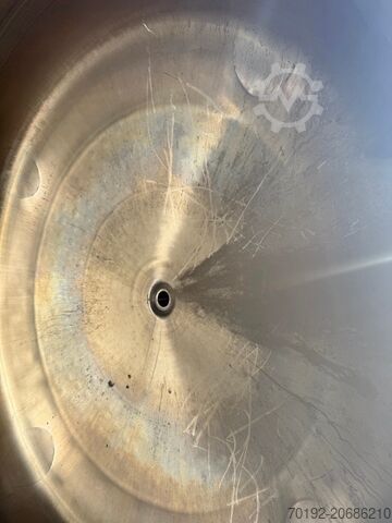 2700 Liter heiz-/kühlbarer, isolierter Druckbehälter aus V2A Kaspar Schulz K0177