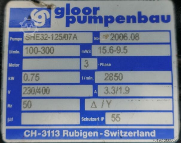 Gloor-Pumpe B0080