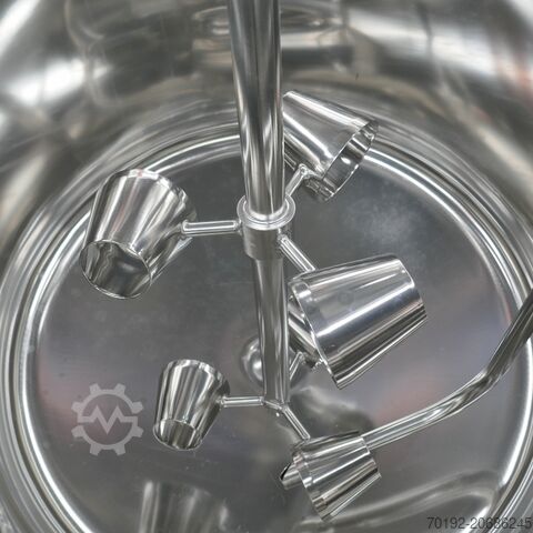 956 liter mobile, heatable/coolable agitator tank made of V4A with paddle agitator Pharma-Planung u. Anlagenbau GmbH B0059