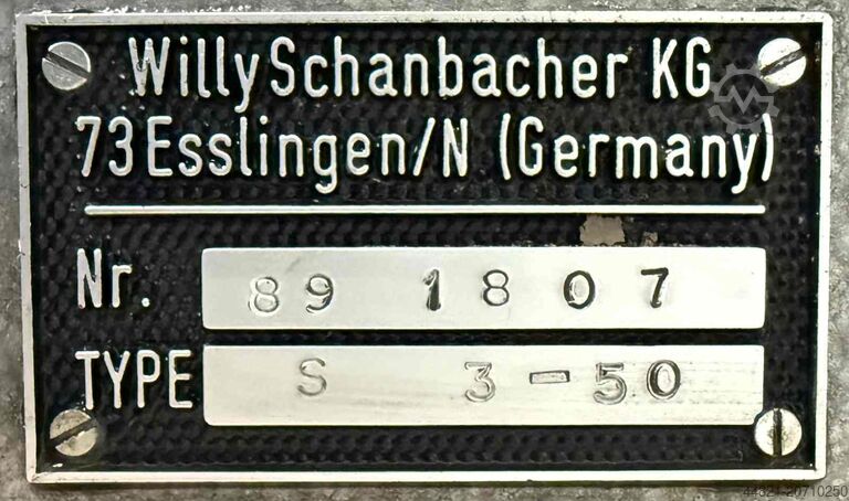 Bohrerschleifmaschine SCHANBACHER S 3-50