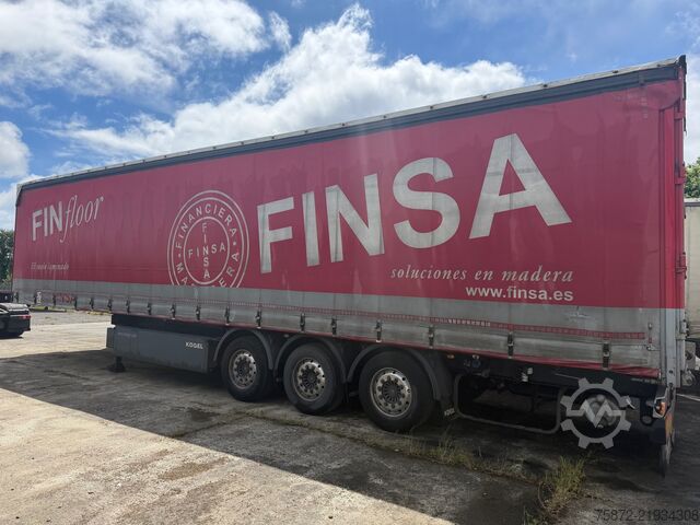 Open semitrailer with tarp Kögel TAULINER ELEVACION TECHO 44TONELADAS