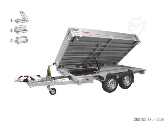 PKW-Anhänger Anssems KSX3500.355x178 E 3 Seiten-Kipper