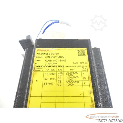 Fanuc Motor Fanuc Stator für A06B-1401-B105 AC Spindle Motor SN: C199S0084
