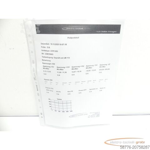 Komponente Heidenhain UVR 130D 377 639-01 SN23867698G im Austausch (Exchange)