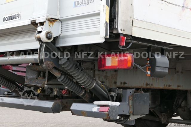 Flatbed truck with tarp VOLVO FM9-260 Koffer Blatt/Luft alte Tacho LBW
