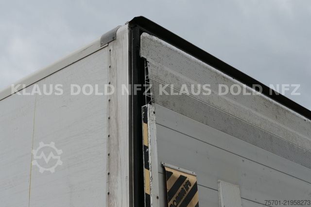 Flatbed truck with tarp VOLVO FM9-260 Koffer Blatt/Luft alte Tacho LBW