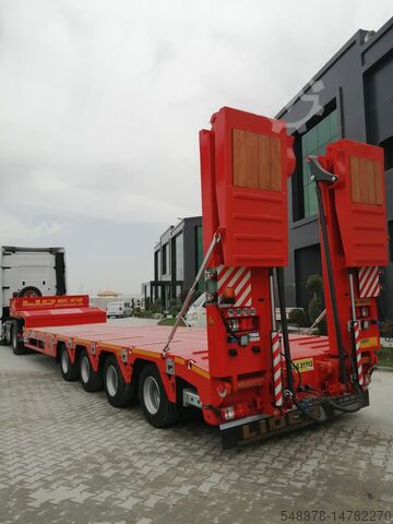 Lowbed semitrailer for transportation of construction machinery Lider lowbed 4 axles
