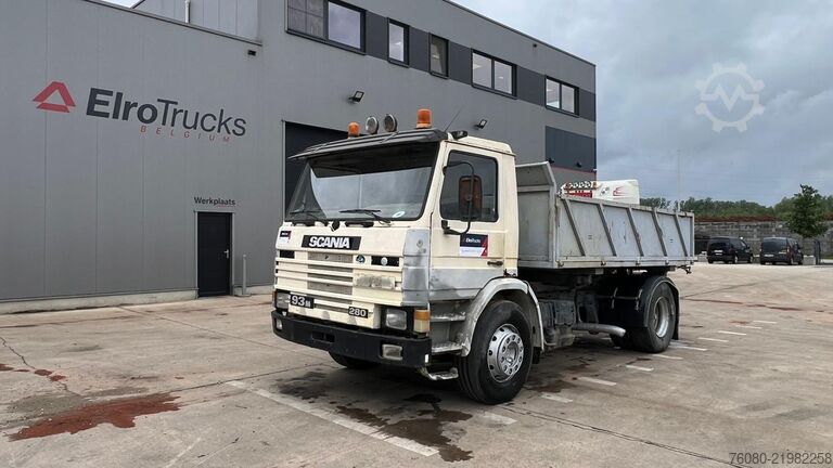 3-way tipper Scania 93-280 (POMPE MANUELLE / MANUAL PUMP)