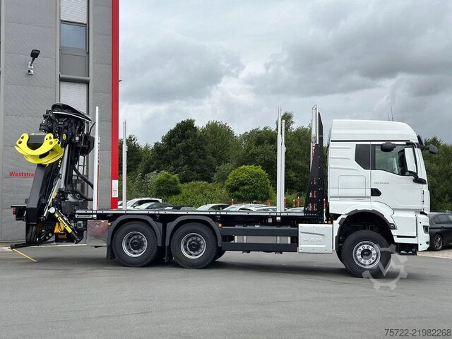 Timber transporter MAN TGS 33.520 6x4 BL 3900 Kurzholz Plattform Aufbau