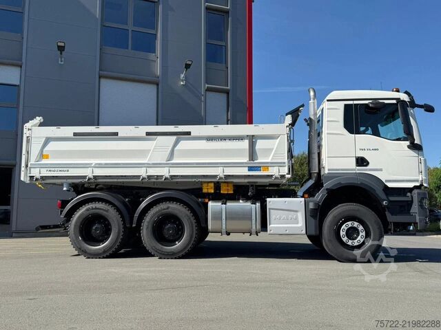 3-sided tipper MAN TGS 33.480 6x4 BB Meiller 3-Seitenkipper Bordmatic