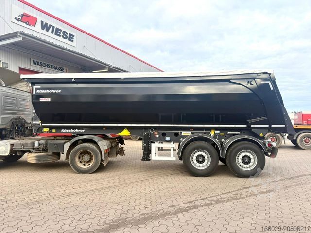 Kipper Auflieger KÄSSBOHRER SKS Stahl Kipper27m³ Hardox Elektrisches Verdeck
