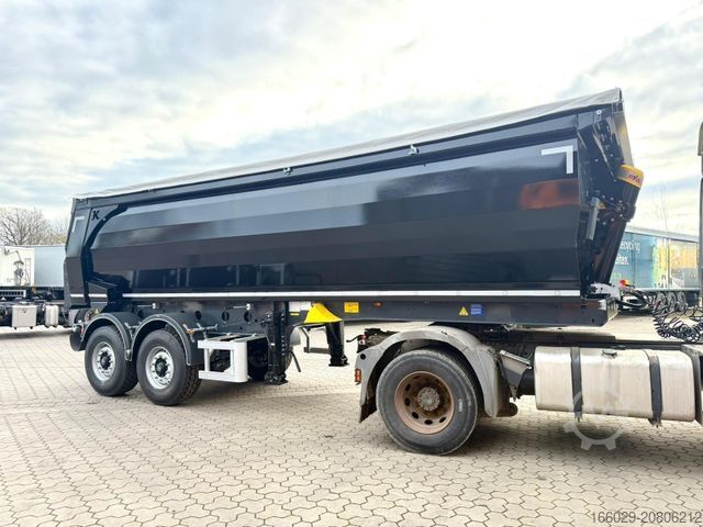 Kipper Auflieger KÄSSBOHRER SKS Stahl Kipper27m³ Hardox Elektrisches Verdeck