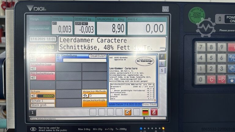 Labeller packaging machine DIGI AW-5600FX