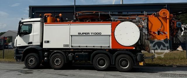 Vacuum tank truck MERCEDES-BENZ Mercedes Benz Arocs 3753 8x4 Wiedemann Super1000