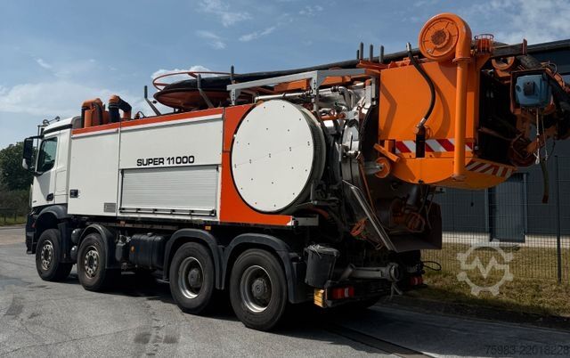 Vacuum tank truck MERCEDES-BENZ Mercedes Benz Arocs 3753 8x4 Wiedemann Super1000