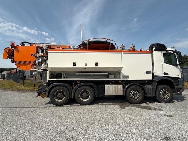 Vacuum tank truck MERCEDES-BENZ Arocs 3753 8x4 Wiedemann Super1000