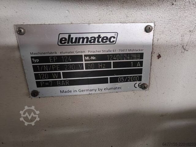 Corner crimping machine Elumatec EP 124