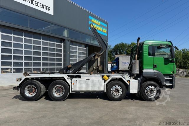 Roll-off tipper truck MAN TGS 35.480 8x4 Moser