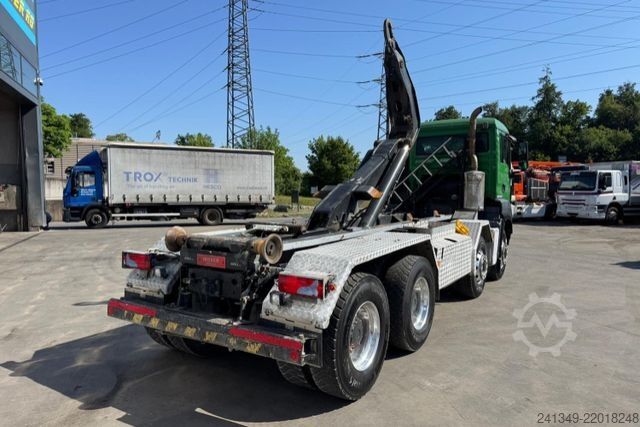 Roll-off tipper truck MAN TGS 35.480 8x4 Moser