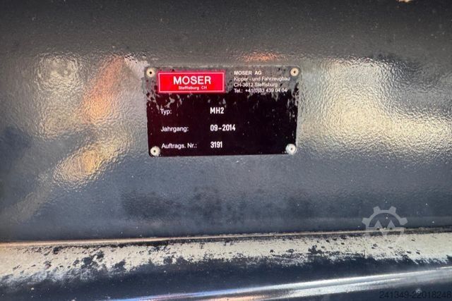 Roll-off tipper truck MAN TGS 35.480 8x4 Moser
