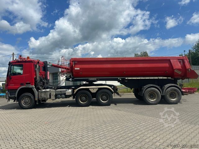 Three-sided tipper truck MERCEDES-BENZ 3344 AS / Kipper / Abroller / Auflieger