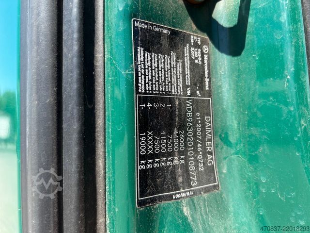 Garbage truck MERCEDES-BENZ Antos 2533 / Fauen Variopress 524 + Schüttung