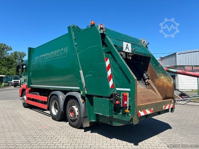 Garbage truck MAN TGS 26.320 / 6x2 / Faun Variopress 527