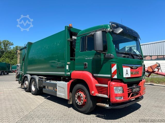 Garbage truck MAN TGS 26.320 BL / Faun Variopress 524 + Schüttung