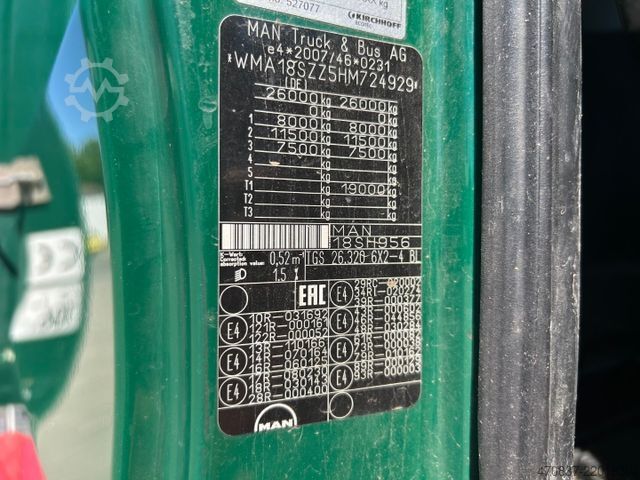 Garbage truck MAN TGS 26.320 BL / Faun Variopress 524 + Schüttung