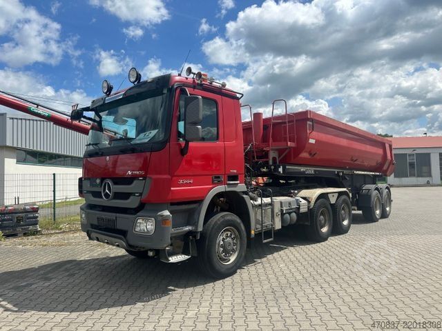Roll-off tipper truck MERCEDES-BENZ Actros 3344 AS / Kipper / Abroller / Auflieger