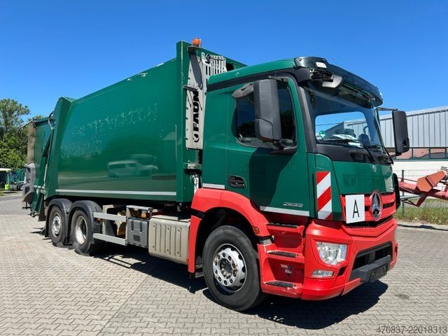 Garbage truck MERCEDES-BENZ Antos 2533 / Faun VarioPress 527 + Schüttung