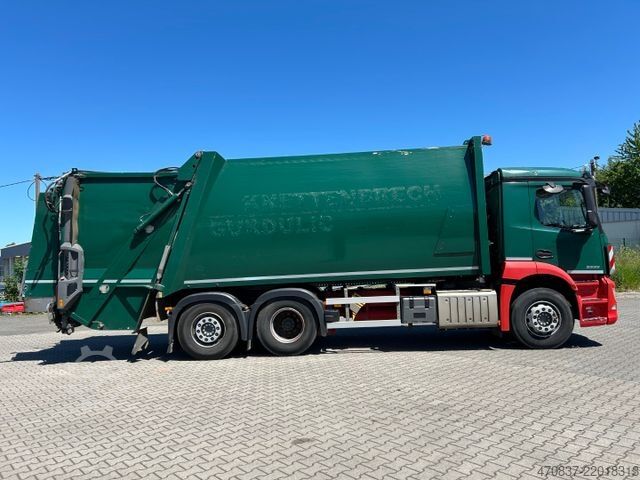 Garbage truck MERCEDES-BENZ Antos 2533 / Faun VarioPress 527 + Schüttung