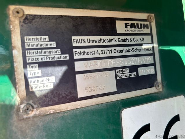 Garbage truck MERCEDES-BENZ Antos 2533 / Faun VarioPress 527 + Schüttung