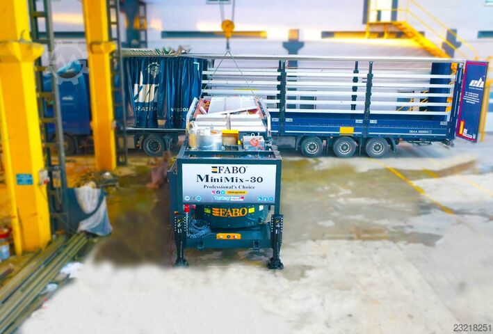 Mobile Betonmischanlage FABO Mobile Concrete Batching Plant 30 m3/h Mobile Concrete Batching Plant