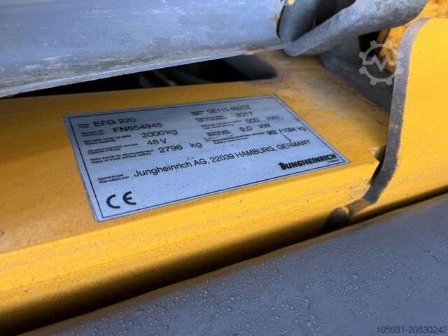 Elektro 3 Rad-Stapler Jungheinrich EFG220