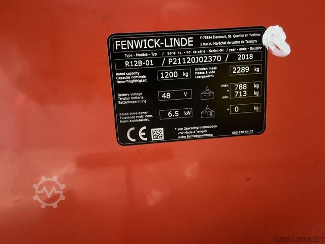 Schubmaststapler Linde R12B-01