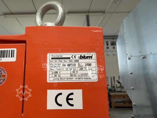 Fitting drill machine blum Pro-Center