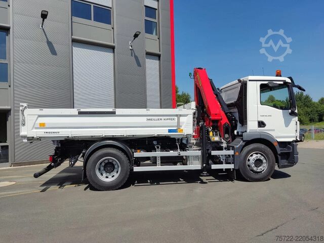 3-Seiten-Kipper MAN TGM 18.320 4x2 BL MEILLER Krankipper Palfinger