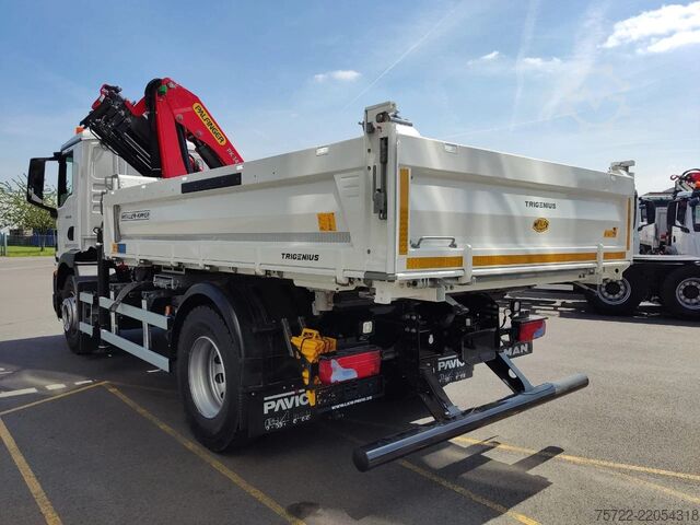 3-Seiten-Kipper MAN TGM 18.320 4x2 BL MEILLER Krankipper Palfinger