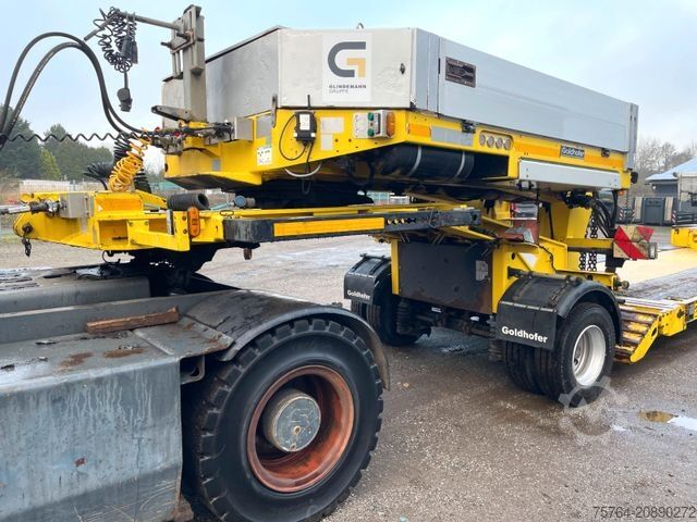 Tieflader-Sattelauflieger GOLDHOFER STZ-VLS4-37/80 Tiefbett + SX 1-25/80 Dolly