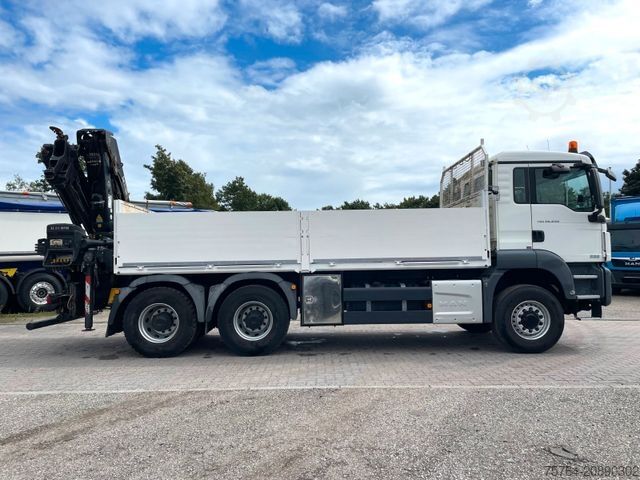LKW mit Pritsche (offen) MAN TGS 26.440/Pritsche/Hiab 211 EP-3/FUNK/6x6 Hydro