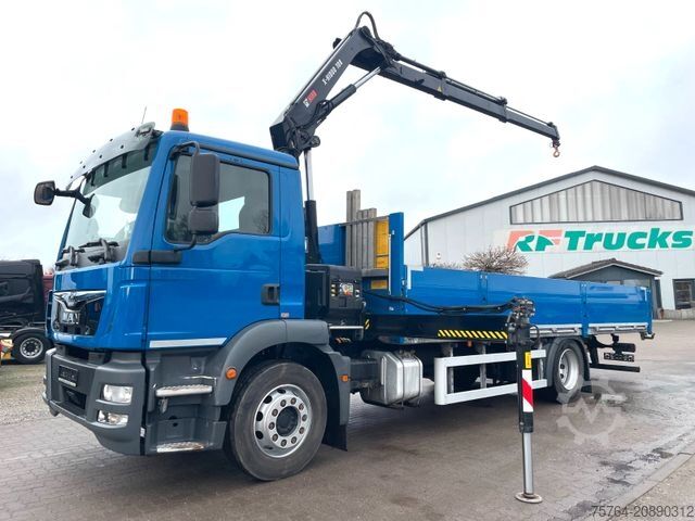 LKW mit Pritsche (offen) MAN TGM 15.250/HIAB Kran/Funk/ 6,7m Pritsche/94tkm