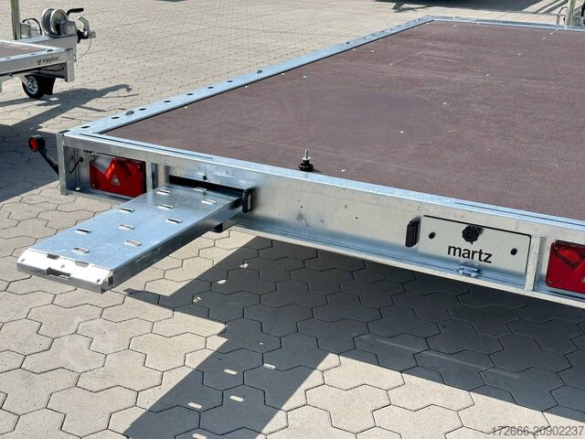 Autotrailer Martz GT PLATEAU 450/2 S 2,7T 449X211CM 2700KG HOCHLADER | RAMPEN