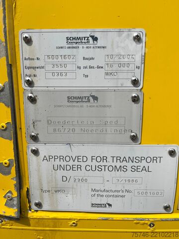 Kühl-/Tiefkühltransport Schmitz Cargobull 4x WKO Lafette mit Tiefkühlkoffer-Wechselbrücke