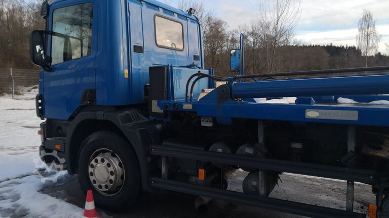 Mobile filter press on semi-trailer Netzsch 1200 x 1200 KAMMERFILTERPRESSE