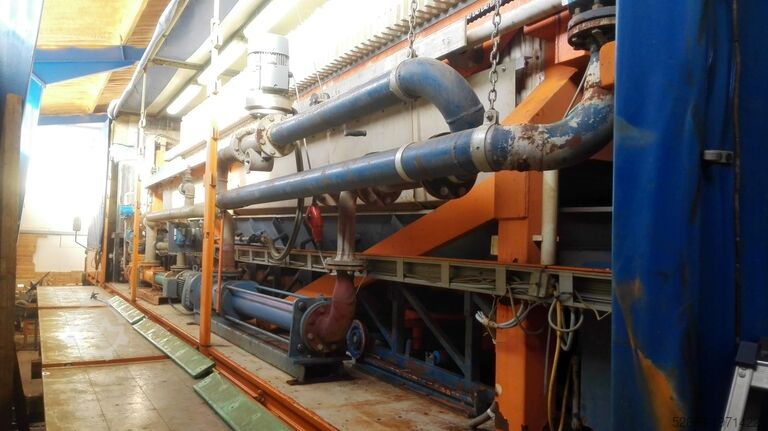 Mobile filter press on semi-trailer Netzsch 1200 x 1200 KAMMERFILTERPRESSE