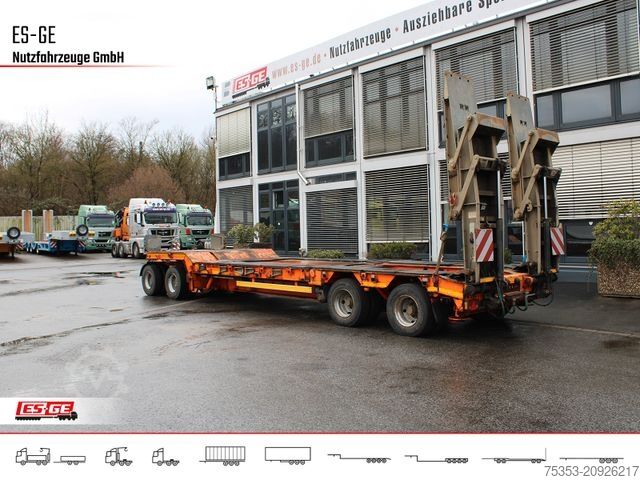 Low loader trailer MÜLLER-MITTELTAL 4-Achs-Tiefladeanhänger