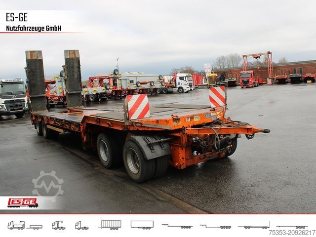 Low loader trailer MÜLLER-MITTELTAL 4-Achs-Tiefladeanhänger